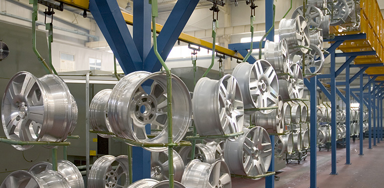 汽車(chē)輪廓吹干，零部件備胎鋼圈吹干案例